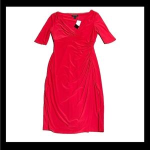 NWT Ralph Lauren Red Holiday Dress Size 4